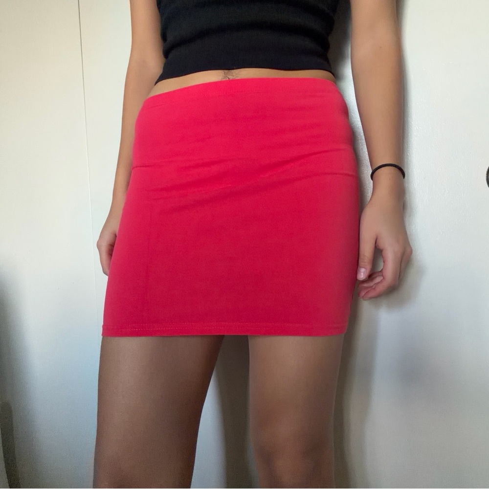 H&M Bold Pink Mini Skirt